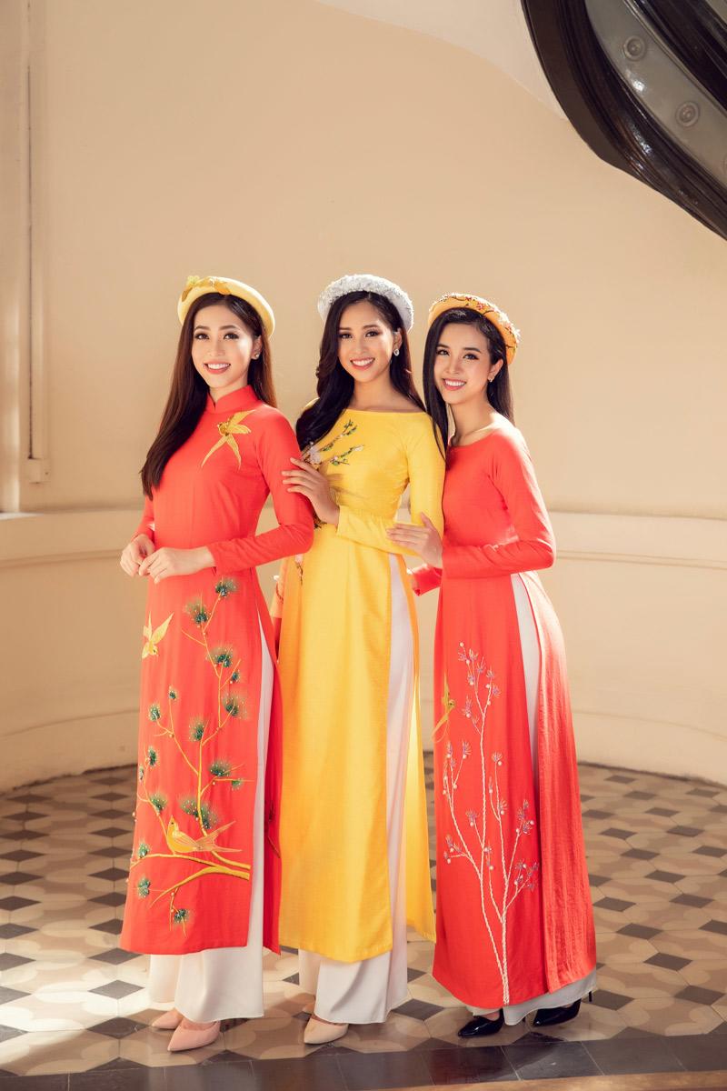 tieu vy cung hai a hau xung xinh ao dai hoa chuan bi san sang cho ngay tet can ke - 5