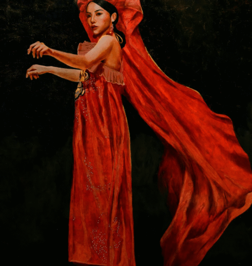 LACQUER PAINTING "MONG MI" 1