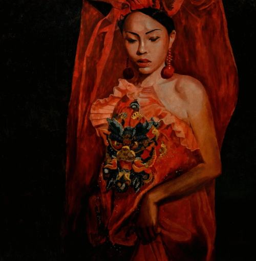 LACQUER PAINTING "MONG MI" 2